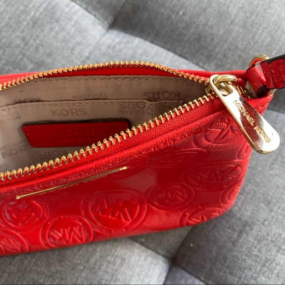 Red Michael Kors mini purse long strap crossbody - Picture 3 of 4